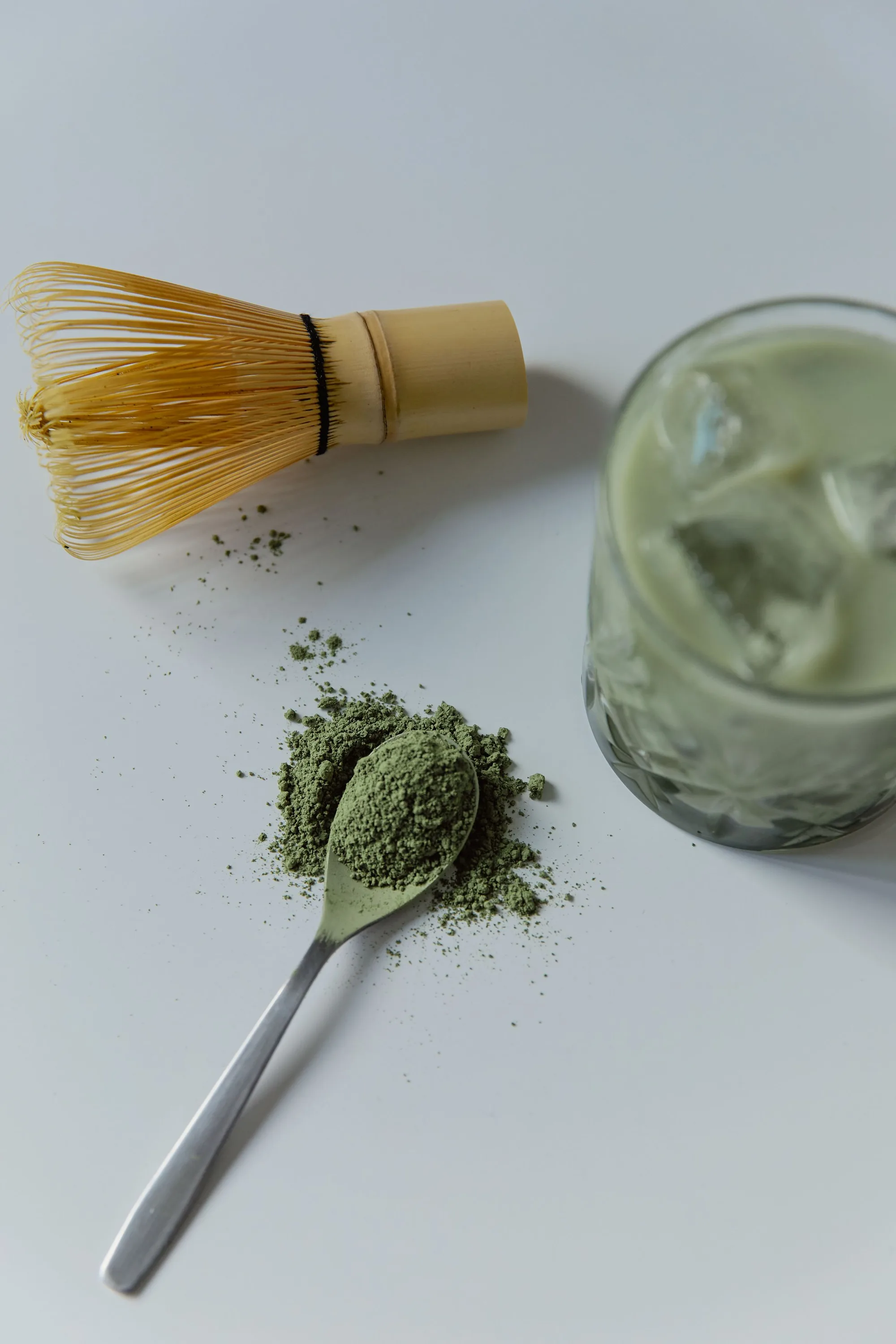 Whisk and powder from above